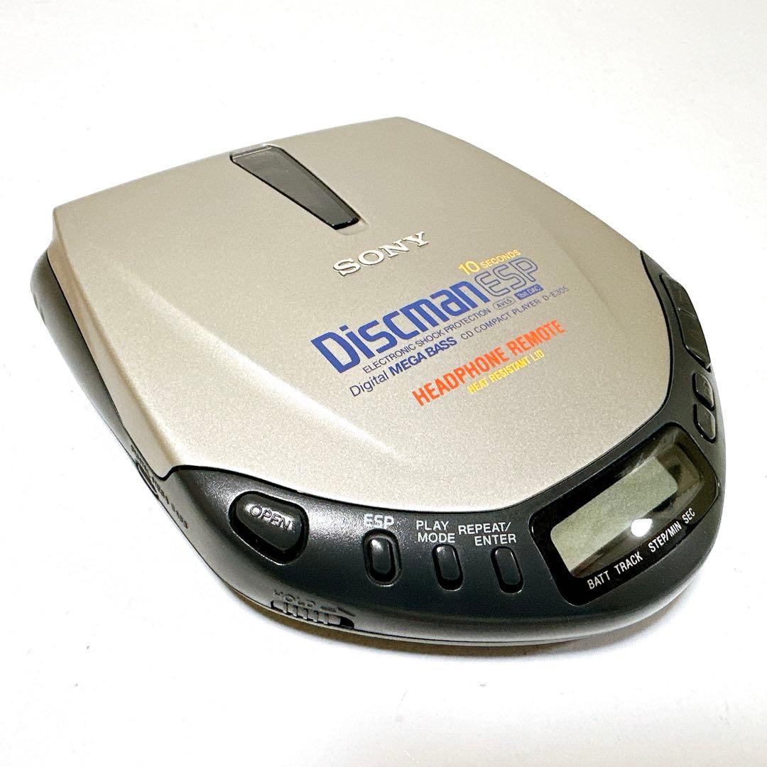 ほぼ未使用 SONY D-E305 Discman ポータブルCDプレーヤー