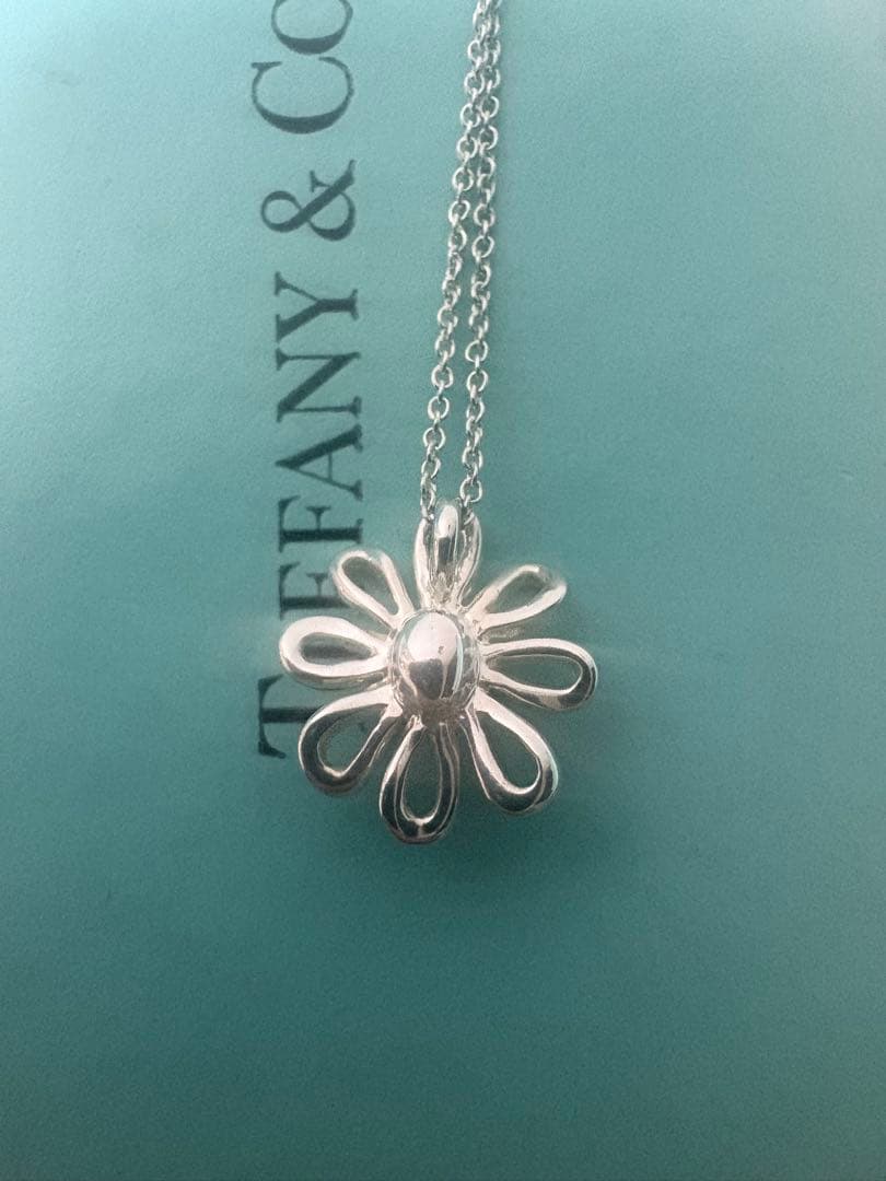 美品 TIFFANY ティファニー デイジー シルバーネックレス