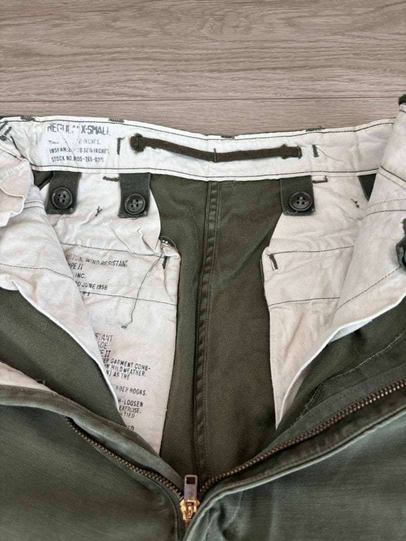 【中古】米軍　M-51/M51 フィールドパンツ XSMALL-REGULAR