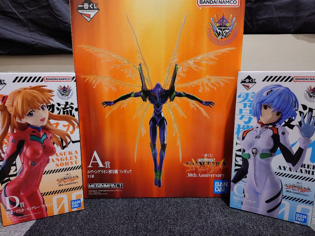 【3点セット】初号機 レイ アスカ 一番くじ エヴァンゲリオン