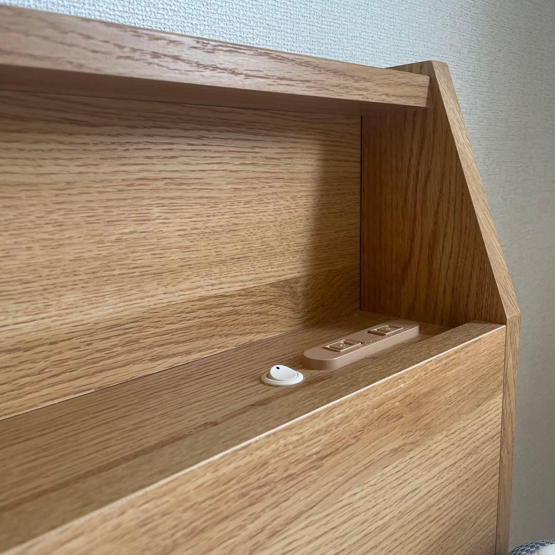 【残り３日掲載】【ニトリ】収納付きクイーンベッド マットレス付き