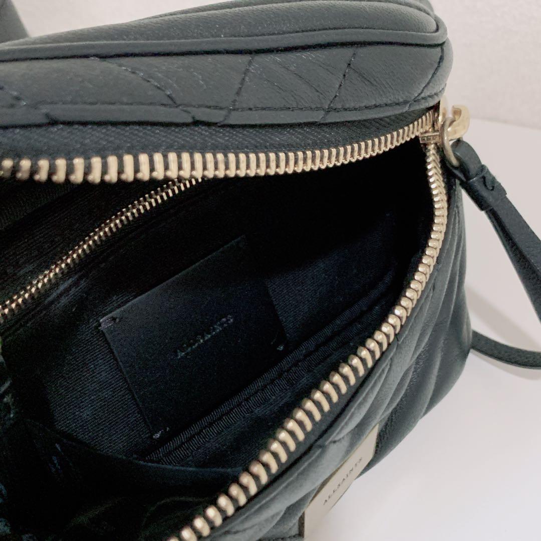 【美品】ALLSAINTS オールセインツ ウエストバッグ ウエストポーチ 黒