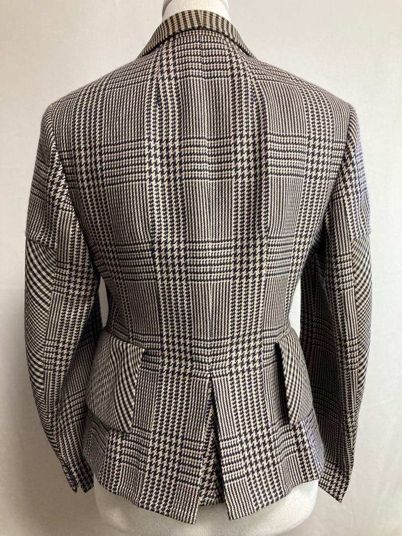 AKRIS チェック柄 テーラードジャケット