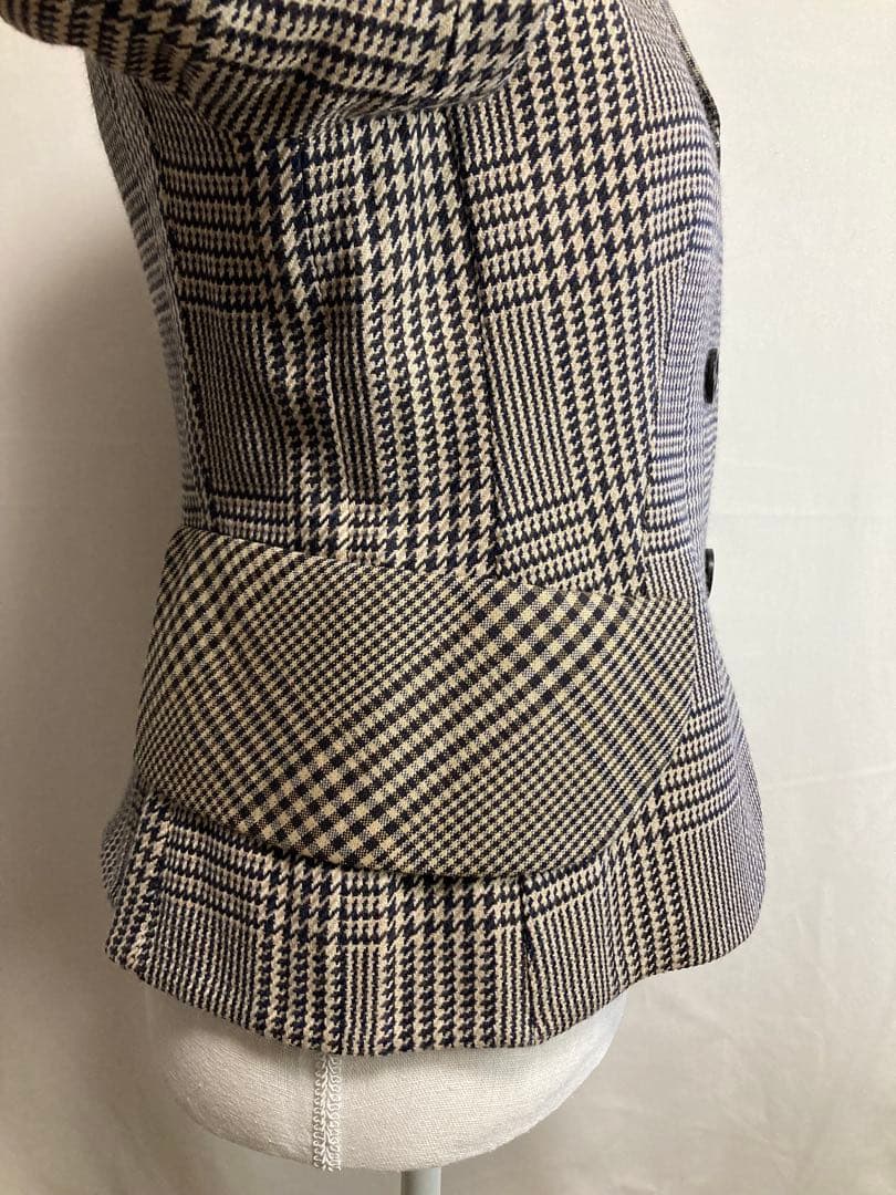 AKRIS チェック柄 テーラードジャケット