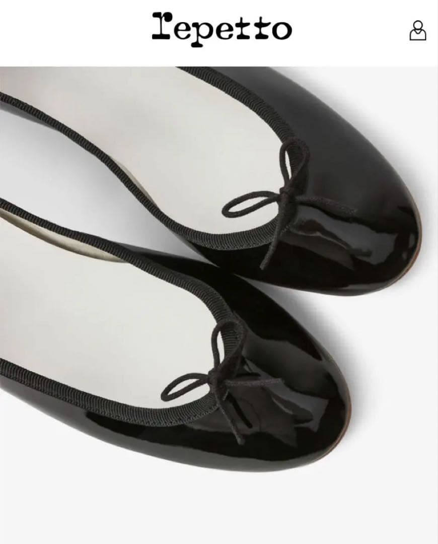 新品　Repetto レペット　ブラック フラットシューズ 34ラバーソール