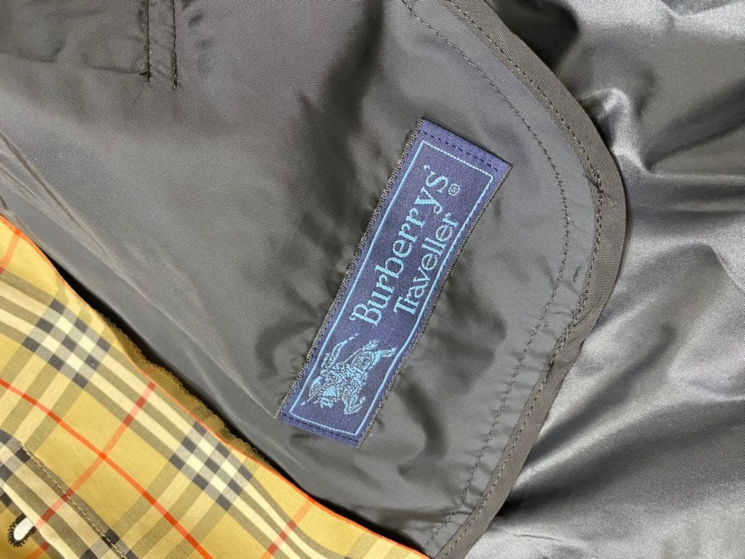 8783. BURBERRYS レインコート ノバチェック 収納袋
