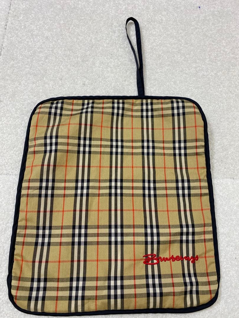 8783. BURBERRYS レインコート ノバチェック 収納袋