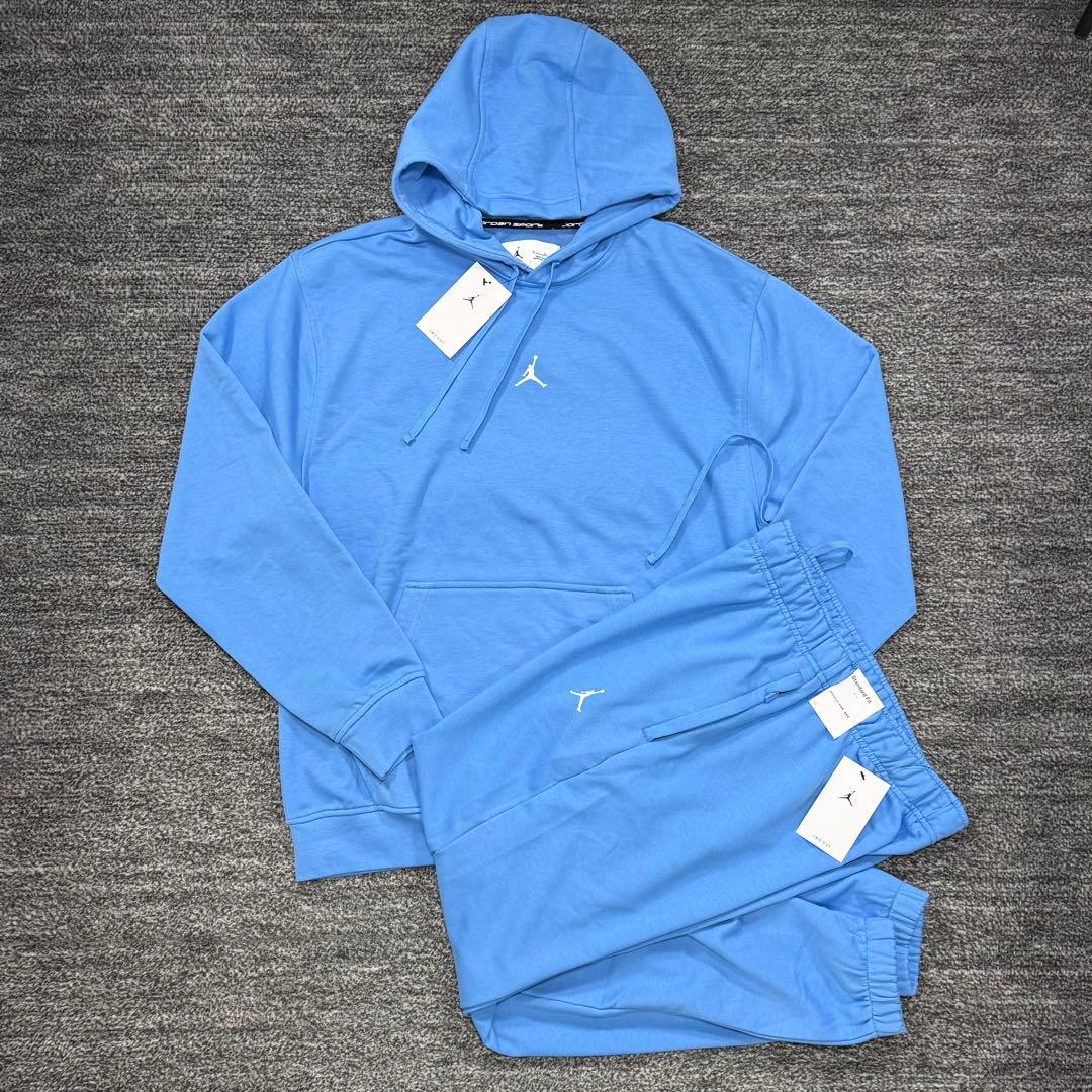 M ナイキ　ジョーダン　スウェット　上下 セットアップ　水色　パーカー　パンツ