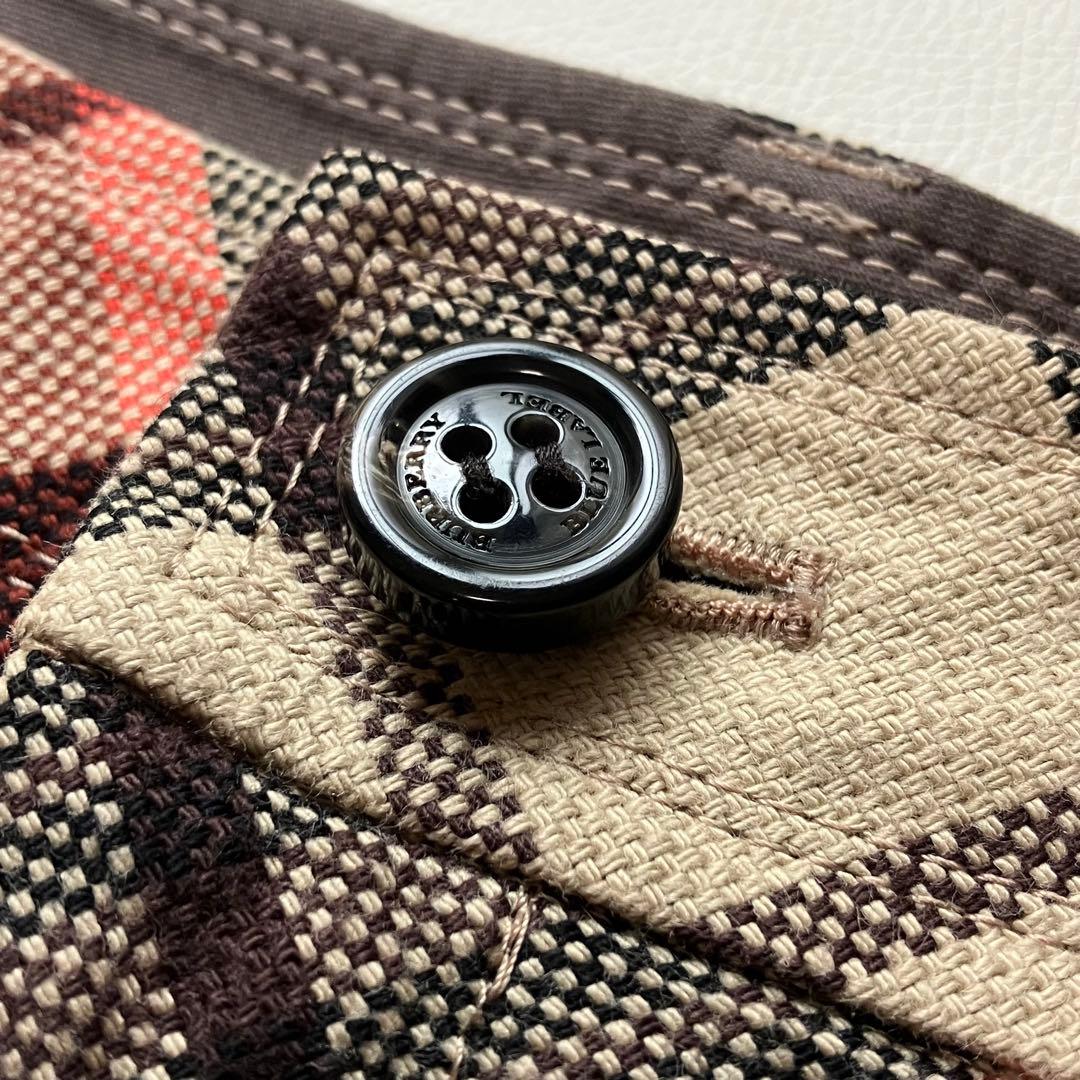 バーバリーブルーレーベル　キュロットスカート　ベルト　ノバチェック　36