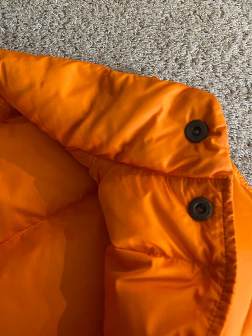 美品マンゴーオレンジ エルエルビーン グースダウンベスト