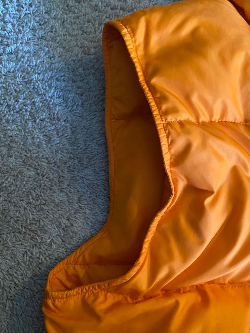 美品マンゴーオレンジ エルエルビーン グースダウンベスト