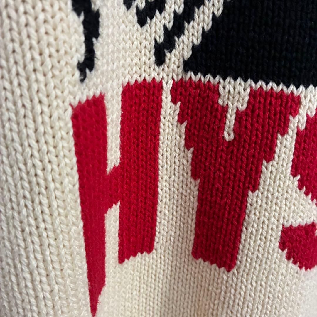 【最高デザイン】ヒステリックグラマー　デビルガールロゴ　コットンニット　L