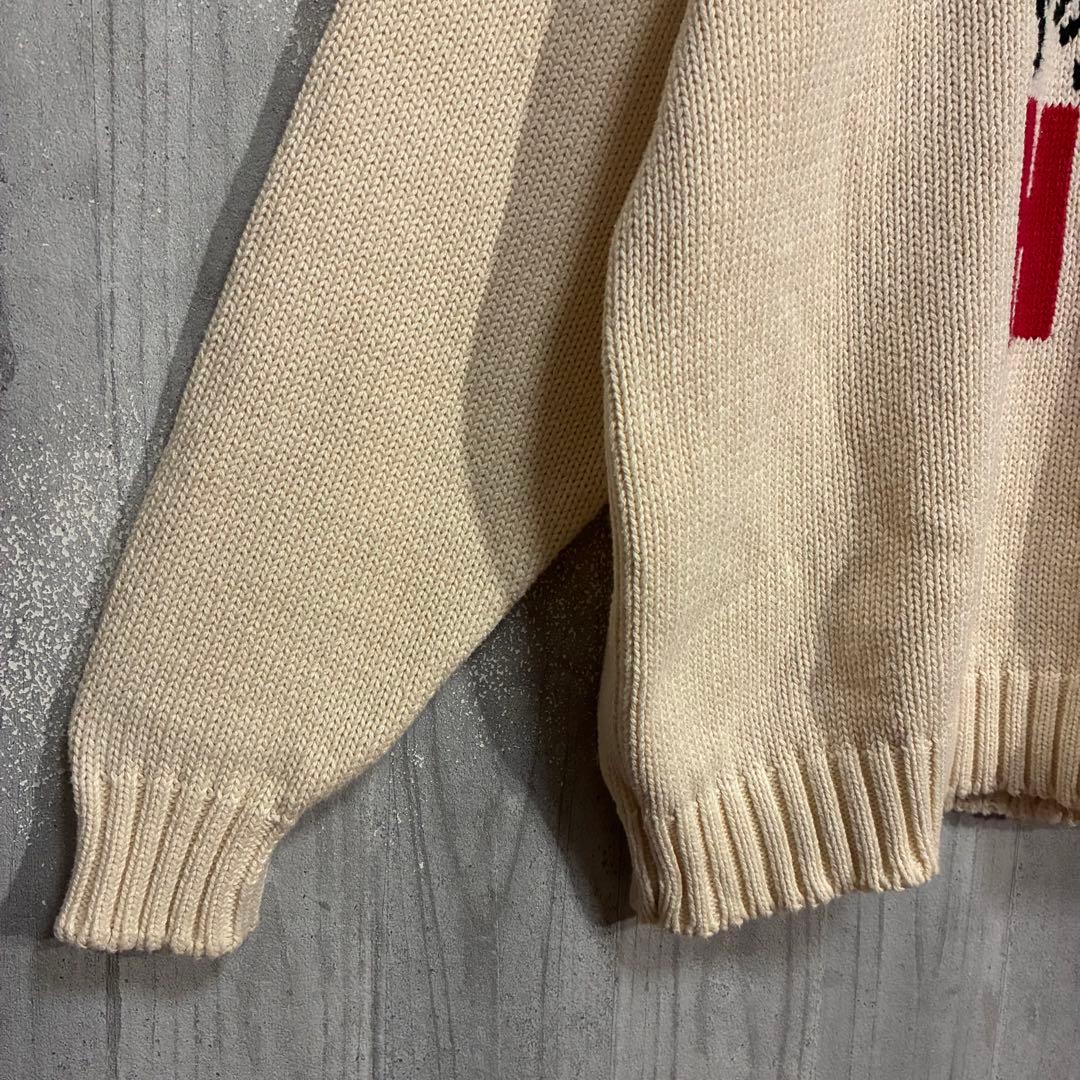 【最高デザイン】ヒステリックグラマー　デビルガールロゴ　コットンニット　L