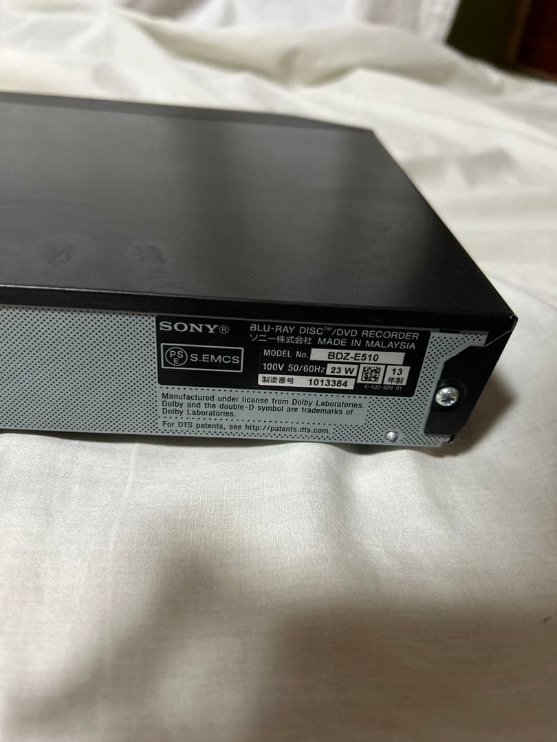 SONY BDZ-E510 ブルーレイレコーダー