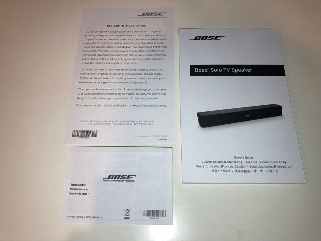 Gさん bose solo5 TV sound system　サウンドバー