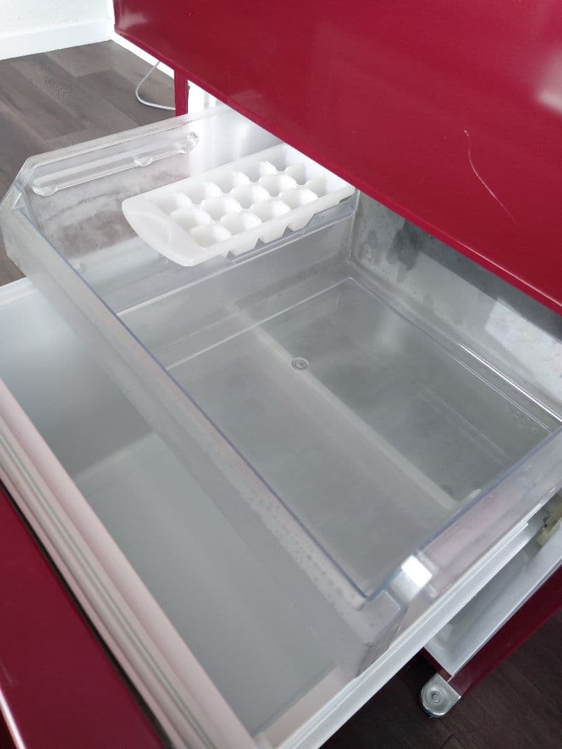 アクア　冷蔵庫　冷凍庫　184L　AQR-18F　冷凍冷蔵庫　ルージュ　赤