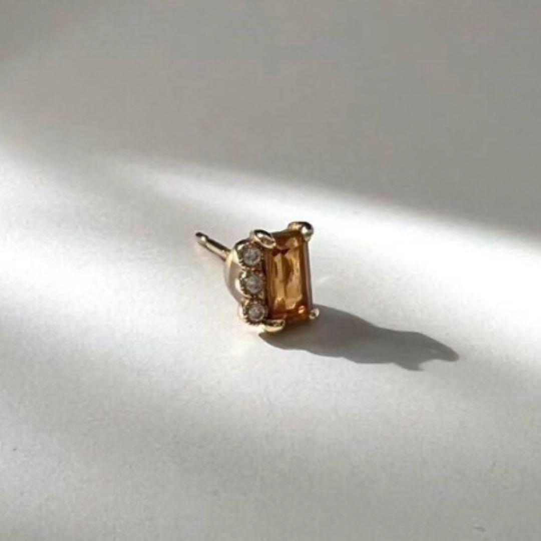 enasolunaエナソルーナ/シトリン ピアス(片耳)