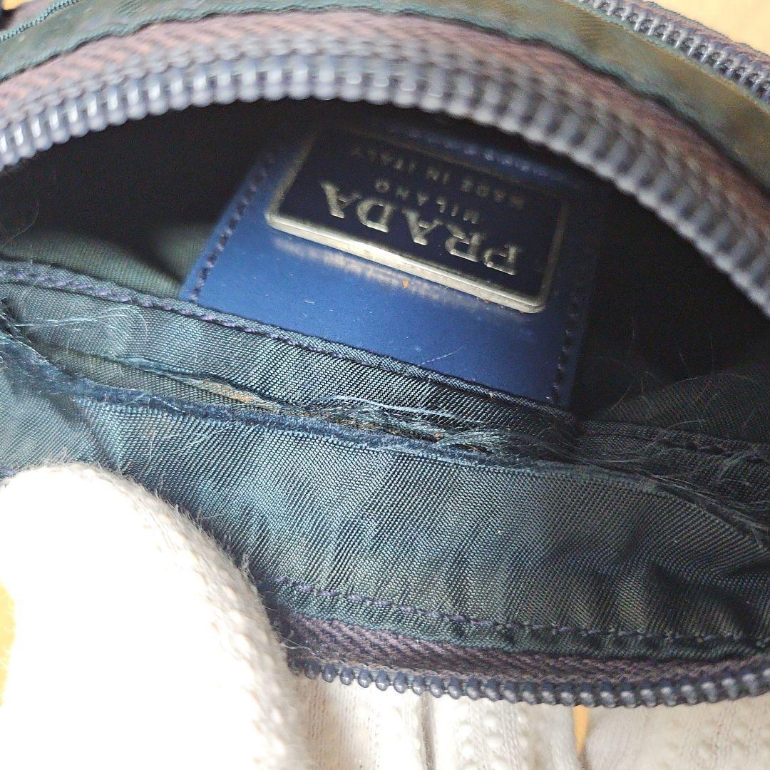 PRADA プラダ サコッシュ ショルダーバッグ ネイビー 三角ロゴ