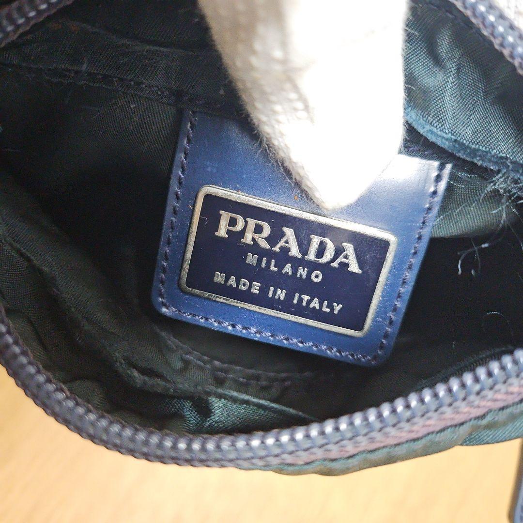 PRADA プラダ サコッシュ ショルダーバッグ ネイビー 三角ロゴ