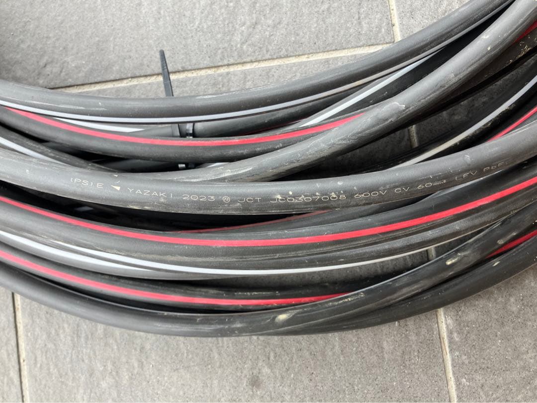 CVT60sq 600v 2023年製　YAZAKI 送料込み