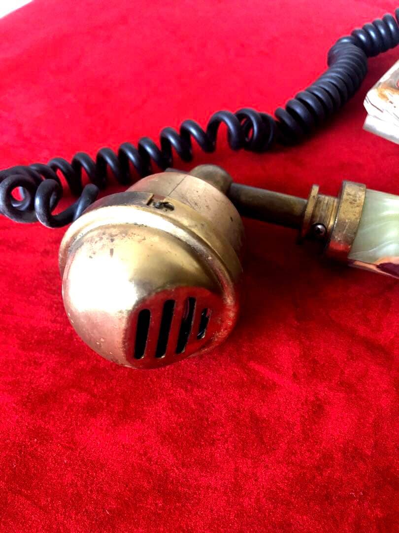 アンティーク　大理石　電話　昭和　レトロ　ダイヤル