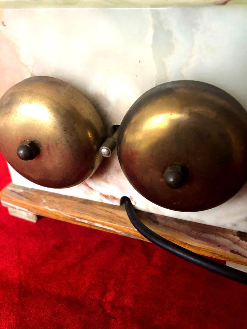 アンティーク　大理石　電話　昭和　レトロ　ダイヤル