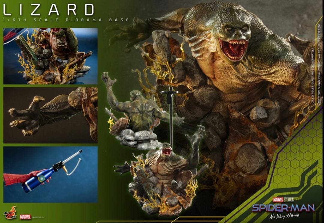 【美品】ホットトイズ リザード スパイダーマン marvel hottoys