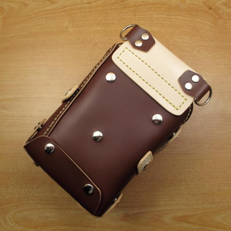 ブラウン＆カラフル　８丁差し　本革シザーケース　SCA-143/CBC