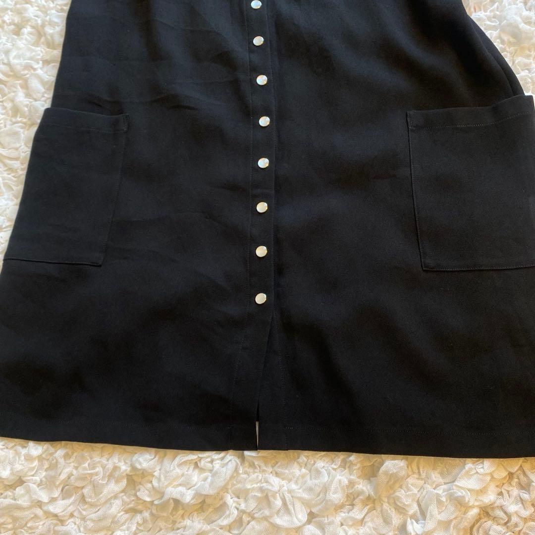 アニエスベー プレッション ロングカーディガン 40 L ブラック ワンピース