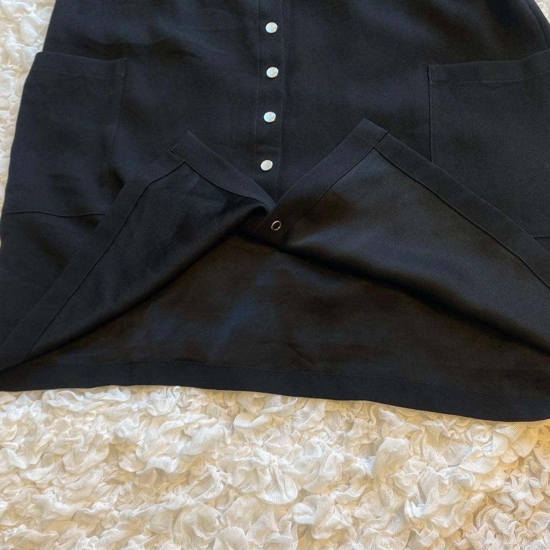 アニエスベー プレッション ロングカーディガン 40 L ブラック ワンピース