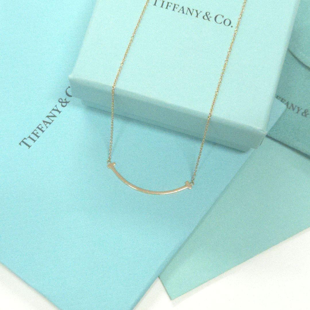 Tiffany ティファニー Tスマイル スモール YG イエローゴールド