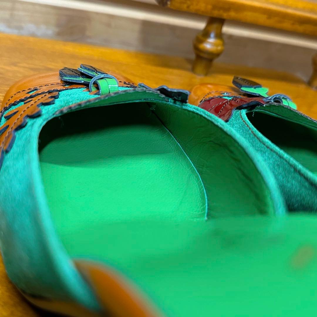 レア！ PRADA ヴィンテージ F/W 1999 秋色 リーフ ミュール