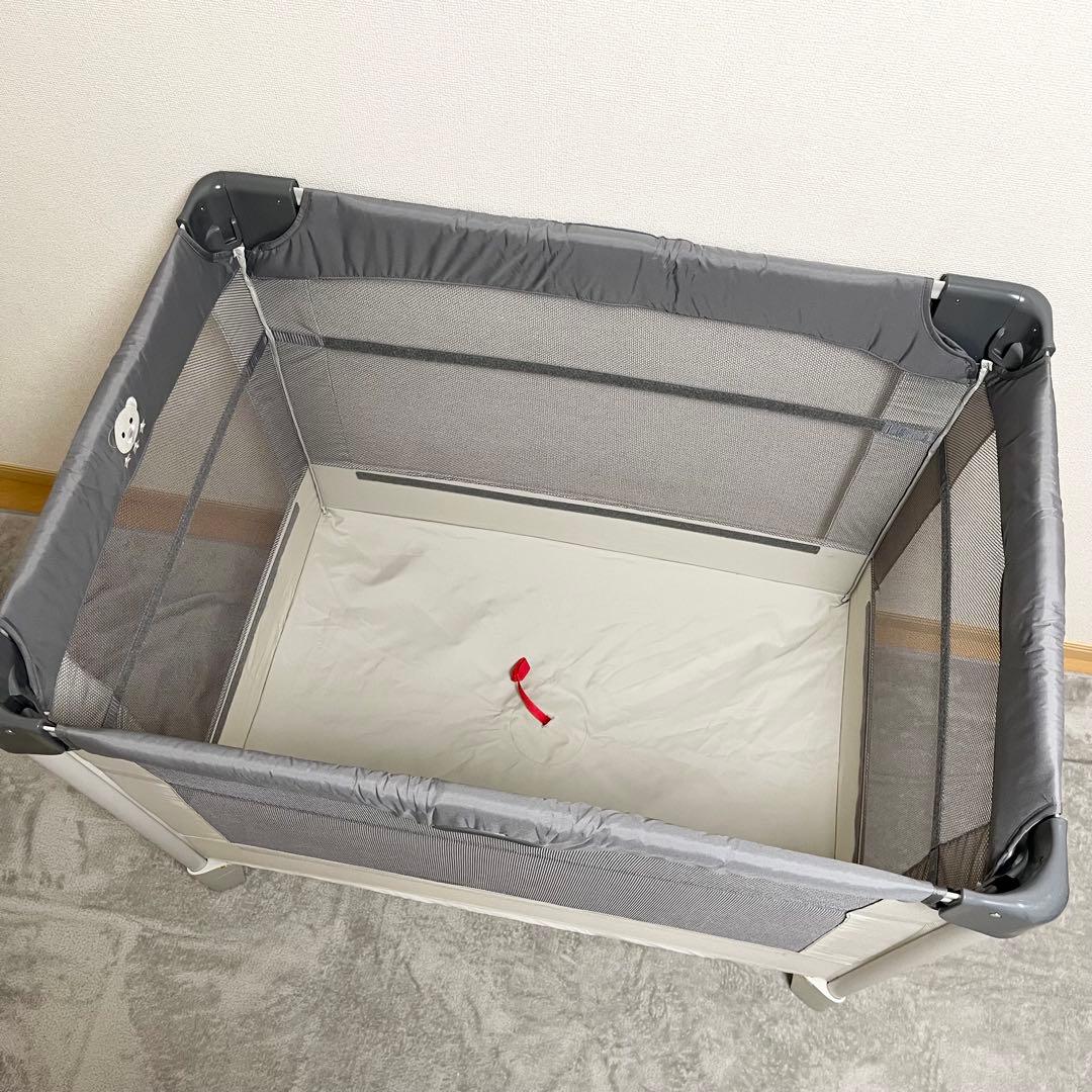 【美品】Aprica アップリカ ココネルエアーAB グレーベアー ベビーベッド