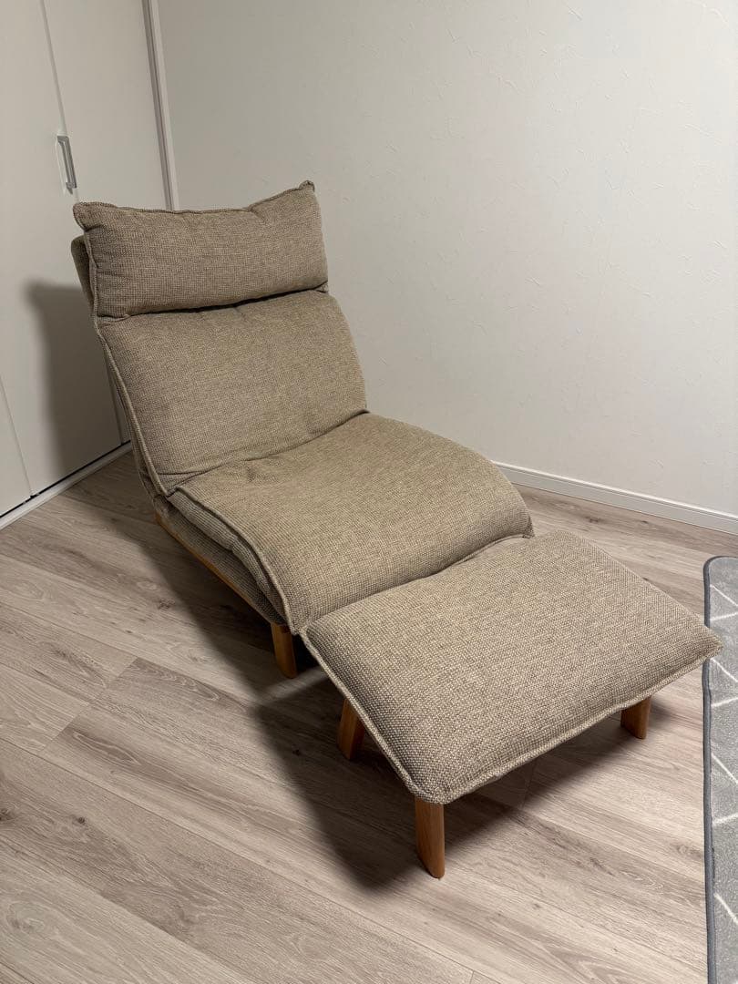 MUJI 無印良品　ハイバックリクライニングソファー　1シーター　ベージュ