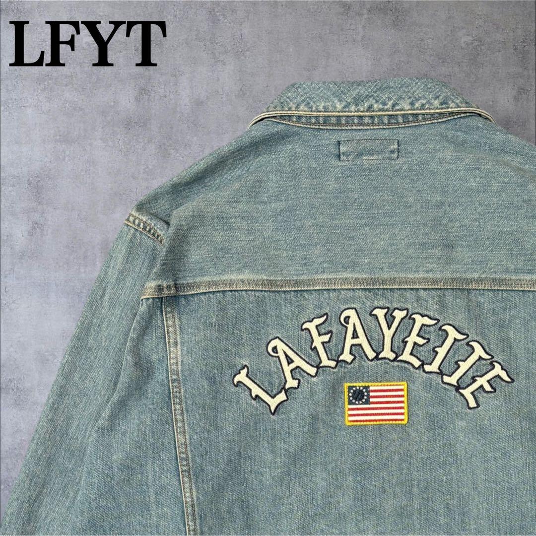 オサ！LFYT ラファイエット デニムジャケット 刺繍 XL 岡山デニム