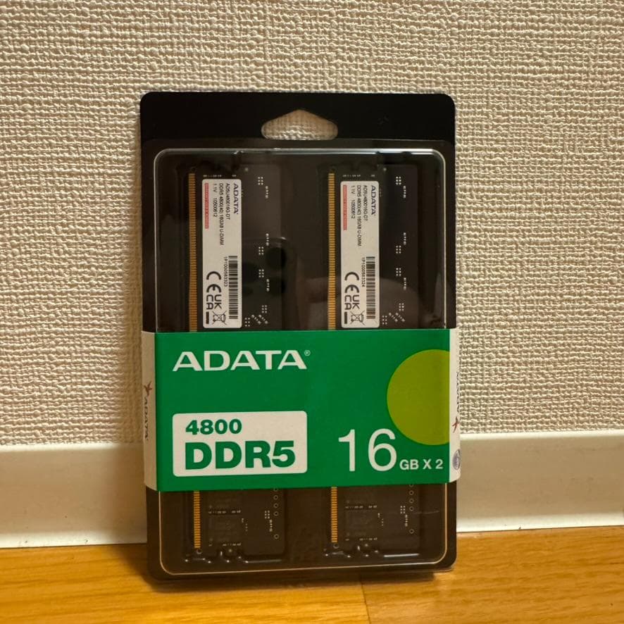 ADATA DDR5 4800MHz 32GB（16GB×2枚） PCメモリ