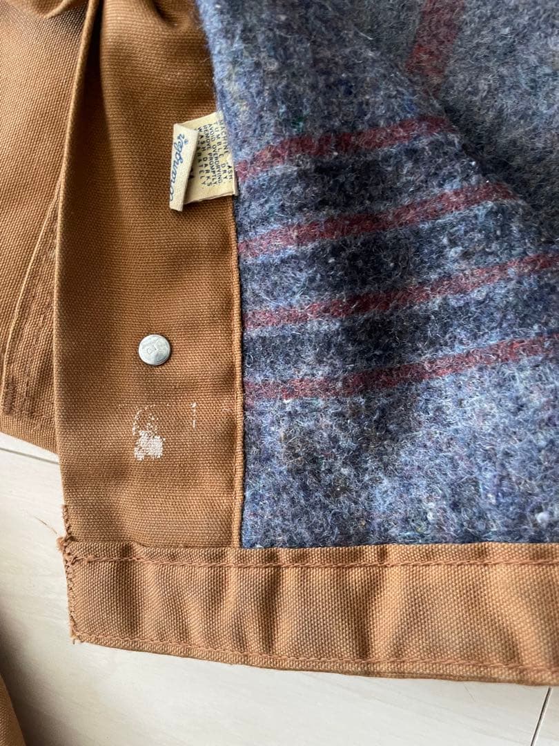 Wrangler ラングラー カバーオール ブランケット 襟コーデュロイ 茶