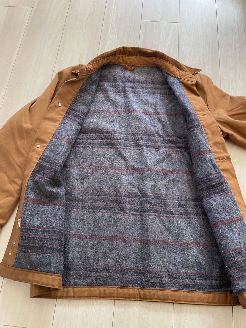 Wrangler ラングラー カバーオール ブランケット 襟コーデュロイ 茶