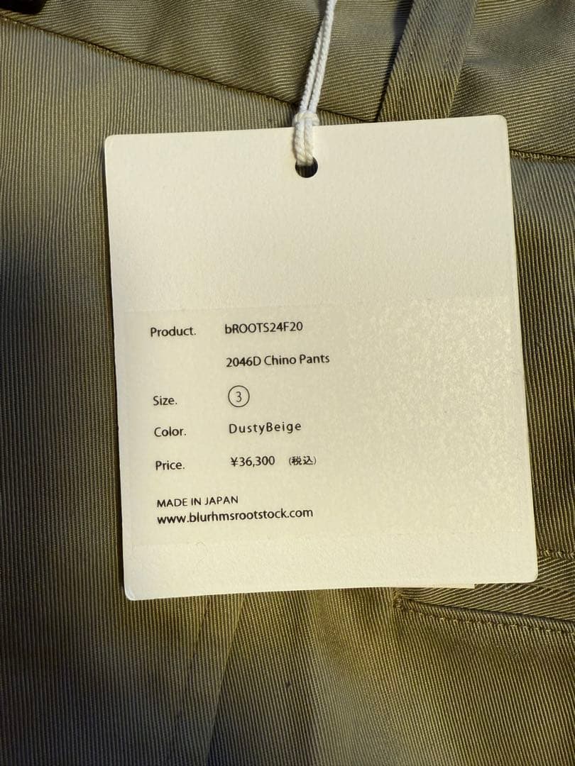 パンツ blurhmsROOTSTOCK 2046D Chino Pants/3