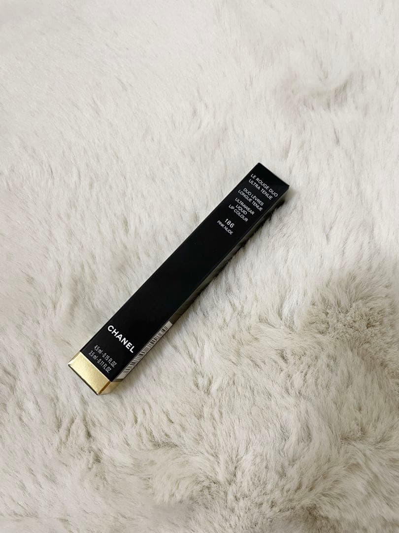 【新品】CHANELルルージュデュオウルトラトゥニュ 186 ピンクヌード