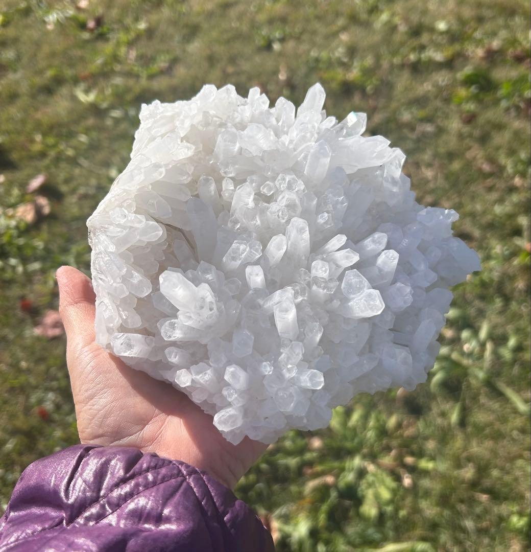 ★高品質 水晶クラスター♡四川省産　超ビックサイズ❤︎ 1.7kg★