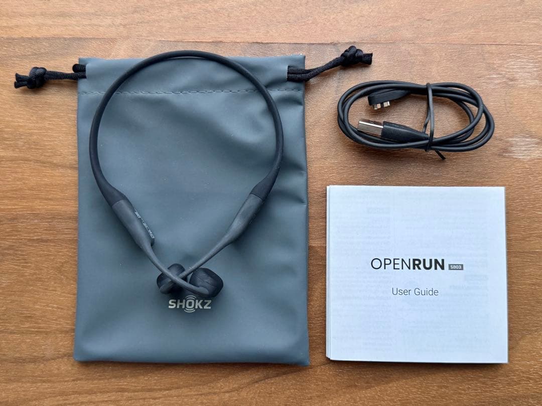Shokz OpenRun 骨伝導イヤホン ワイヤレス ヘッドフォン