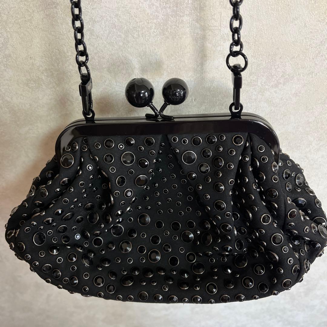 MaxMara Pasticcino ブラックパーティーバッグ