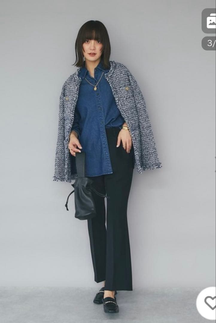 リヴドロワ　　ツイードジャケット　オーバージャケット