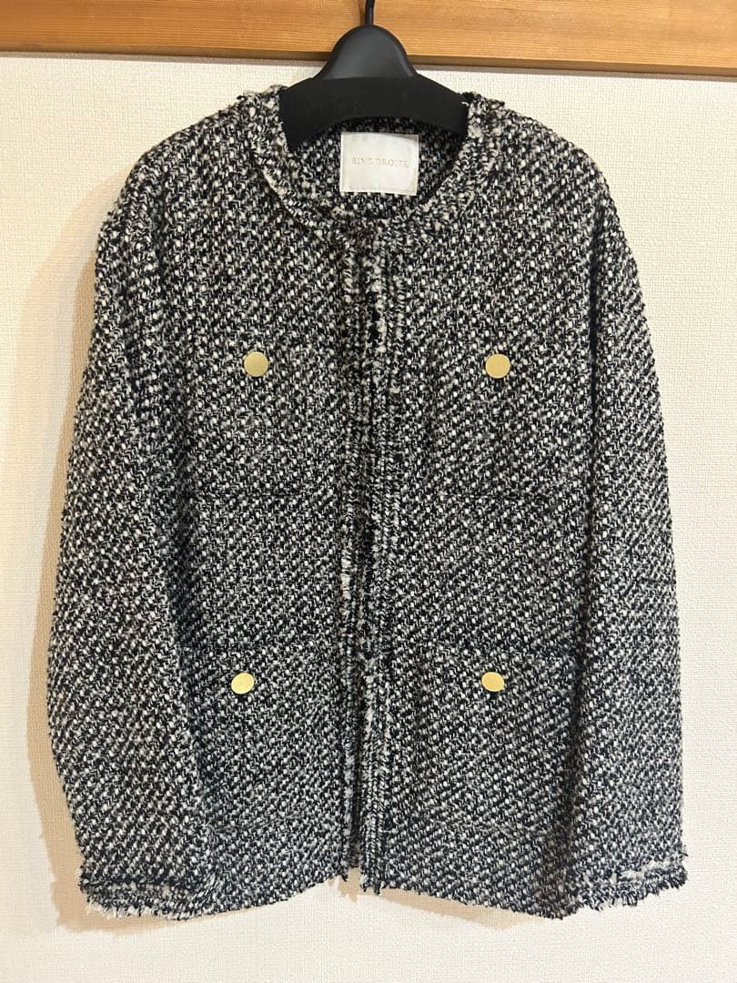リヴドロワ　　ツイードジャケット　オーバージャケット
