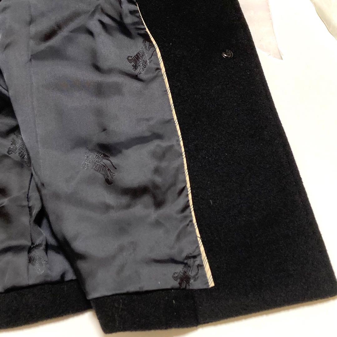 BURBERRYLONDON アンゴラ ウールコート ラビットファー ホースロゴ