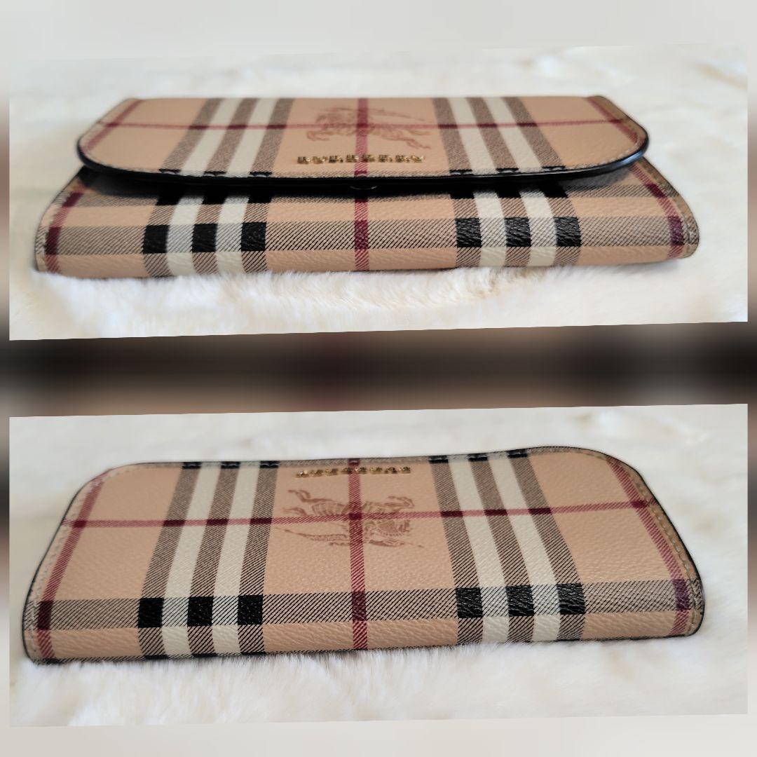 BURBERRY　長財布　ノバチェック　シャドウホース　美品