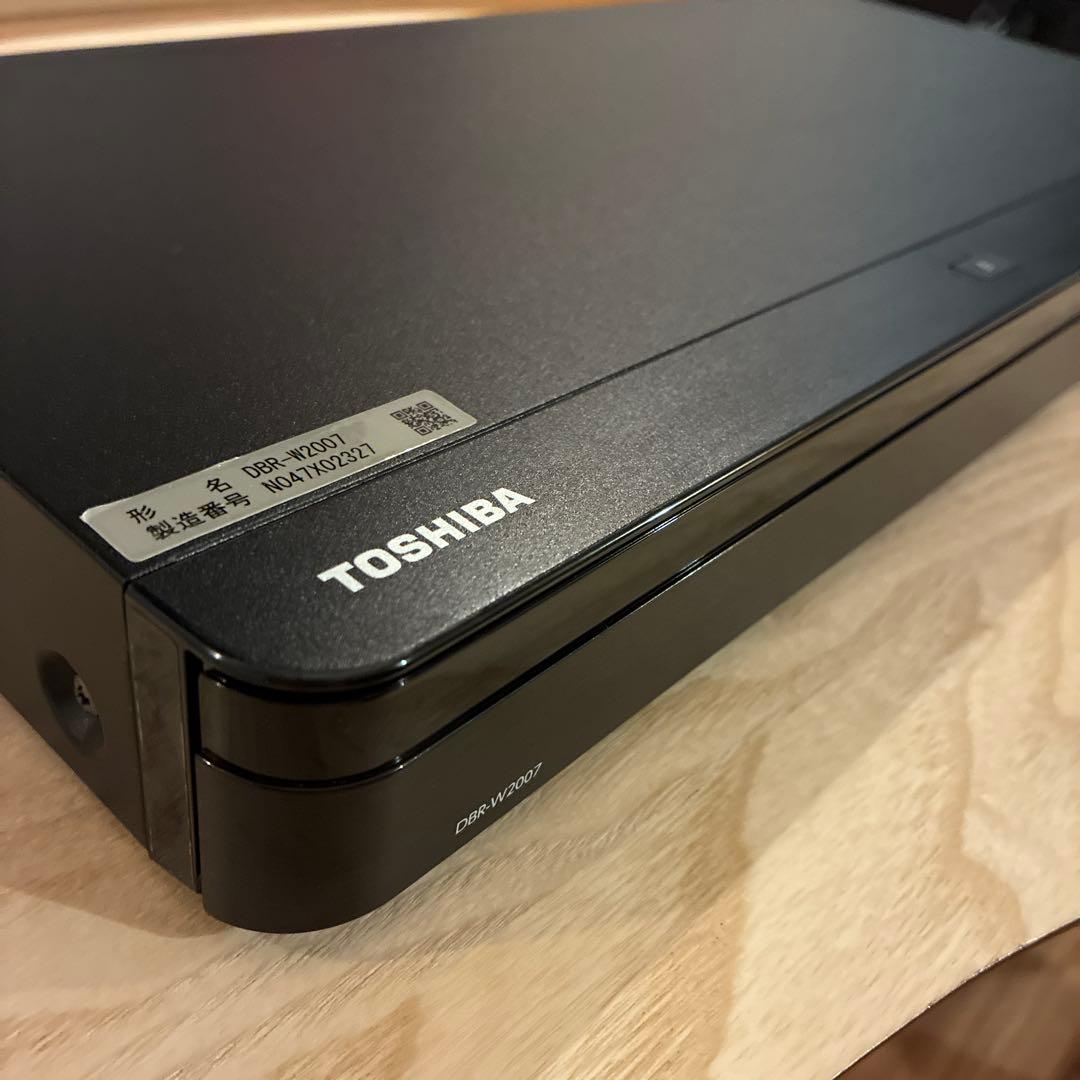 【美品】TOSHIBA REGZA DBR-W2007 ブルーレイレコーダー
