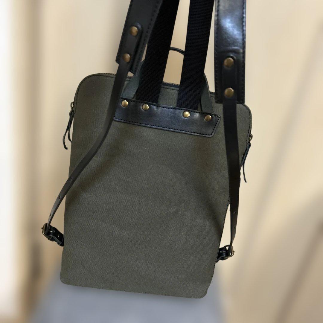 香久山鞄KAGUYAMA KABAN革と帆布のお出かけリュック未使用品完売