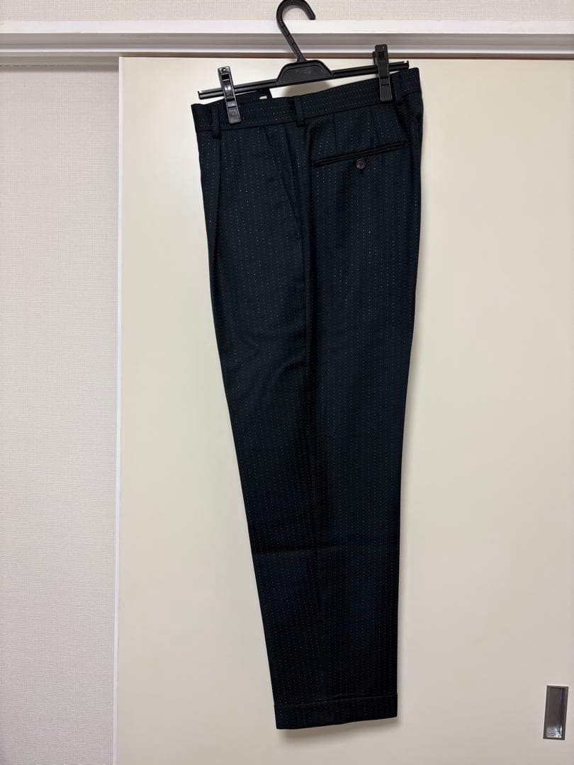 ワコマリア24SSグリーンラメスラックスTYPE-2